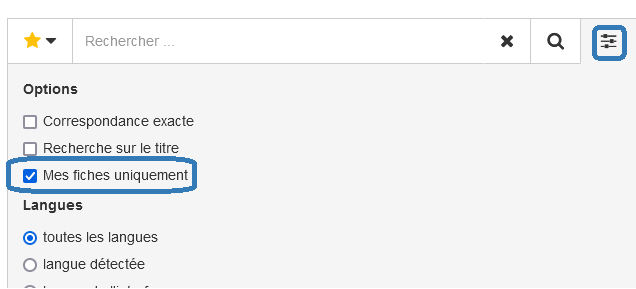 mes fiches